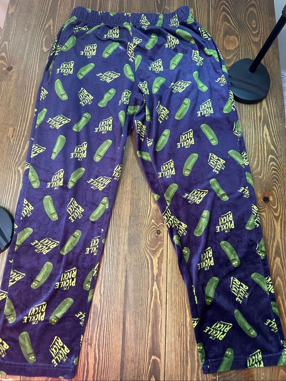 RICK AND MORTY PICKLE RICK HAPPY BOXER PAJAMA PANTS ADULT SIZE SMALL